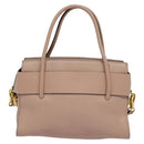 Miu Miu Hand Bag Leather 2way Pink Gold Auth 138548-2