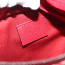 GUCCI Children's Sherry Line Bag Canvas Leather Red Silver 502095 Auth 138552-16