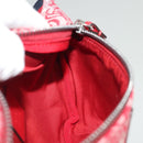 GUCCI Children's Sherry Line Bag Canvas Leather Red Silver 502095 Auth 138552-18