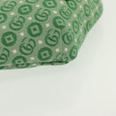 GUCCI Children's Sherry Line Bag Canvas Leather Green Silver 502095 Auth 138554-10