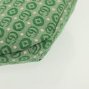 GUCCI Children's Sherry Line Bag Canvas Leather Green Silver 502095 Auth 138554-12