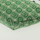 GUCCI Children's Sherry Line Bag Canvas Leather Green Silver 502095 Auth 138554-13