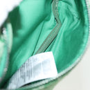 GUCCI Children's Sherry Line Bag Canvas Leather Green Silver 502095 Auth 138554-17
