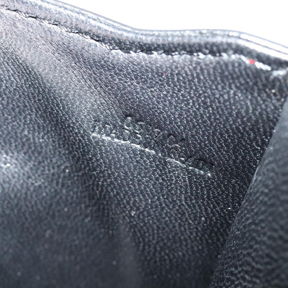 LOEWE Barcelona Shoulder Bag Leather Red Gold Auth 138556