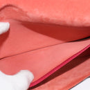 LOEWE Ines Shoulder Bag Leather Pink Silver Auth 138557-23