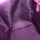 LOEWE Shoulder Bag Leather Pink Silver Auth 138559-19