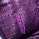 LOEWE Shoulder Bag Leather Pink Silver Auth 138559-12