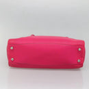 LOEWE Shoulder Bag Leather Pink Silver Auth 138559-5