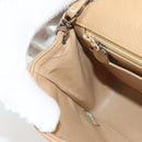 CHANEL Mini Matelasse 17 Chain Shoulder Bag Caviar Skin Beige CC Auth 138560V-23