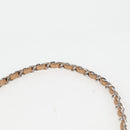 CHANEL Mini Matelasse 17 Chain Shoulder Bag Caviar Skin Beige CC Auth 138560V-14
