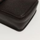 CHANEL Chain Shoulder Bag Caviar Skin Brown Gold CC Auth 138561-15