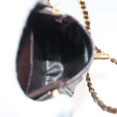 CHANEL Chain Shoulder Bag Caviar Skin Brown Gold CC Auth 138561-10
