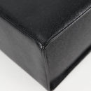 CHANEL Vanity Hand Bag Caviar Skin 2way Black Gold CC Auth 138563V-15