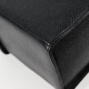 CHANEL Vanity Hand Bag Caviar Skin 2way Black Gold CC Auth 138563A-17