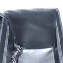 CHANEL Vanity Hand Bag Caviar Skin 2way Black Gold CC Auth 138563A-25