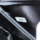 CHANEL Vanity Hand Bag Caviar Skin 2way Black Gold CC Auth 138563A-11