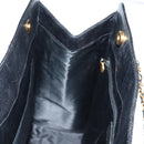 CHANEL Chain Hand Bag Caviar Skin Black Gold CC Auth 138564A-20