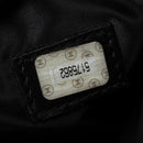 CHANEL Chain Hand Bag Caviar Skin Black Gold CC Auth 138564A-11