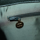 CHANEL Chain Hand Bag Caviar Skin Green Gold CC Auth 138565A-20