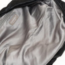 CHANEL Chain 2.55 Ribbon Shoulder Bag Satin Black Silver CC Auth 138568-10