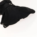 CHANEL Chain 2.55 Ribbon Shoulder Bag Satin Black Silver CC Auth 138568-4