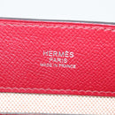HERMES Maxi Box Cabas 30 Hand Bag Leather Blue Silver Auth 138569V-15