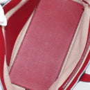 HERMES Maxi Box Cabas 30 Hand Bag Leather Blue Silver Auth 138569V-16