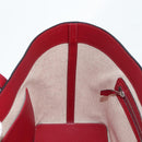 HERMES Maxi Box Cabas 30 Hand Bag Leather Blue Silver Auth 138569V-17