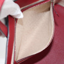 HERMES Maxi Box Cabas 30 Hand Bag Leather Blue Silver Auth 138569V-20