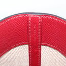 HERMES Maxi Box Cabas 30 Hand Bag Leather Blue Silver Auth 138569V-22