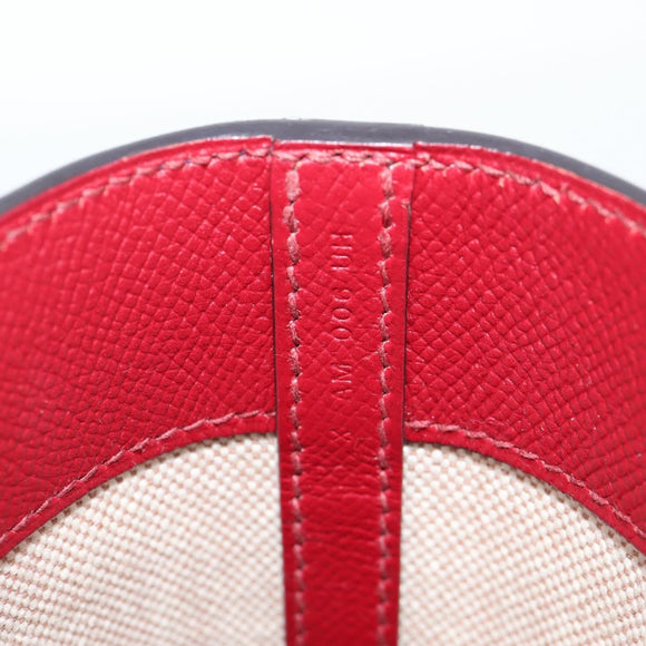 HERMES Maxi Box Cabas 30 Hand Bag Leather Blue Silver Auth 138569V