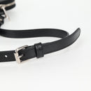 GUCCI GG Supreme Shoulder Bag PVC Black Silver 724357 Auth 138571M-8