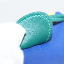 HERMES Rodeo Charm MM Leather Blue Auth 138575M-13