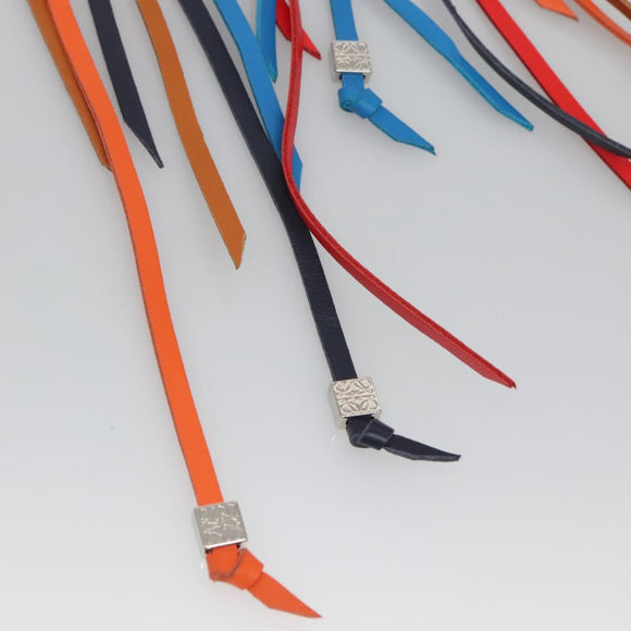 LOEWE Bag Charm Leather Multicolor Auth 138576