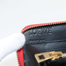 LOEWE Anagram Long Wallet Leather Red Auth 138577M-9