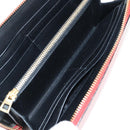 LOEWE Anagram Long Wallet Leather Red Auth 138577M-10