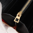 LOEWE Anagram Long Wallet Leather Red Auth 138577M-19