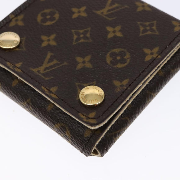 LOUIS VUITTON Monogram Jewelry Case Jewelry Box LV Auth 138582