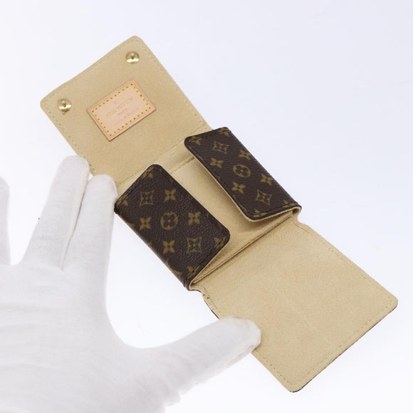LOUIS VUITTON Monogram Jewelry Case Jewelry Box LV Auth 138582