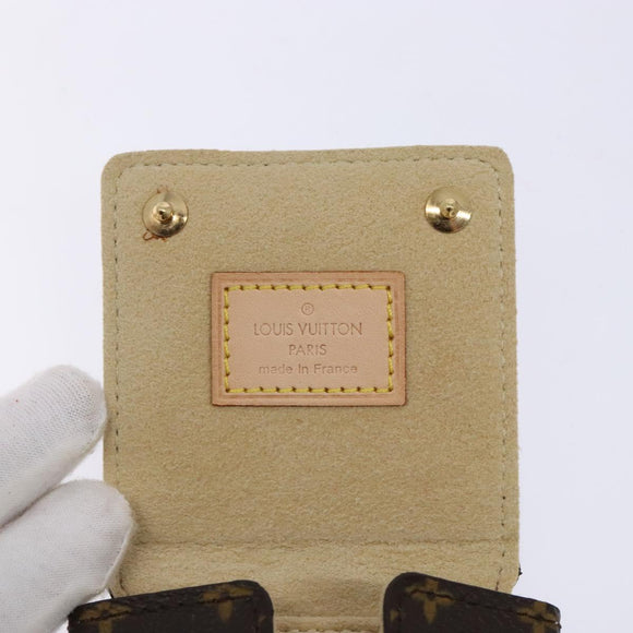 LOUIS VUITTON Monogram Jewelry Case Jewelry Box LV Auth 138582