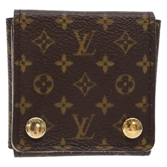LOUIS VUITTON Monogram Jewelry Case Jewelry Box LV Auth 138582