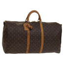 LOUIS VUITTON Monogram Keepall Bandouliere 60 Boston Bag M41412 LV Auth 138583-1