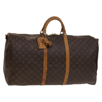 LOUIS VUITTON Monogram Keepall Bandouliere 60 Boston Bag M41412 LV Auth 138583