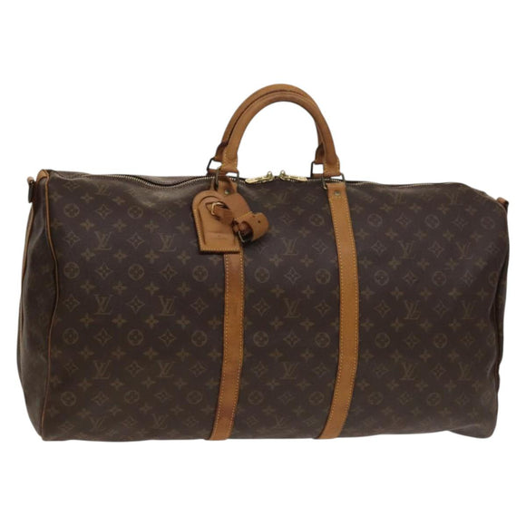 LOUIS VUITTON Monogram Keepall Bandouliere 60 Boston Bag M41412 LV Auth 138583