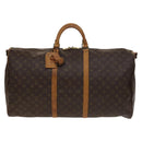 LOUIS VUITTON Monogram Keepall Bandouliere 60 Boston Bag M41412 LV Auth 138583-13