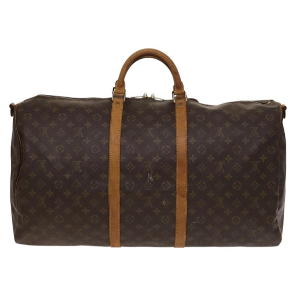 LOUIS VUITTON Monogram Keepall Bandouliere 60 Boston Bag M41412 LV Auth 138583
