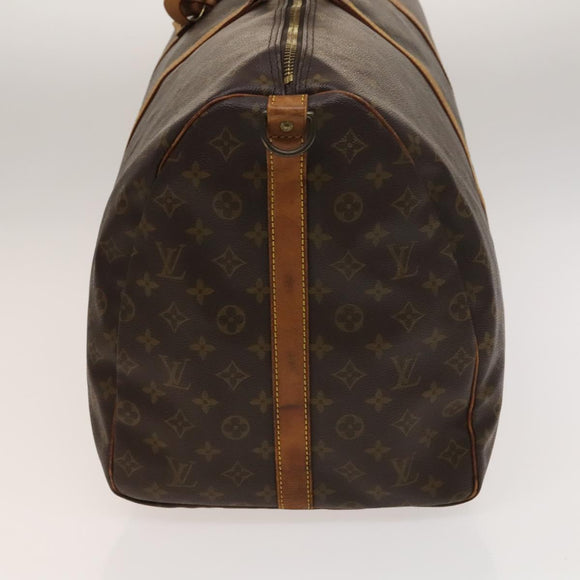 LOUIS VUITTON Monogram Keepall Bandouliere 60 Boston Bag M41412 LV Auth 138583