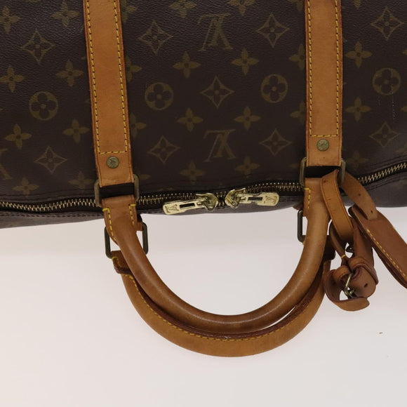 LOUIS VUITTON Monogram Keepall Bandouliere 60 Boston Bag M41412 LV Auth 138583