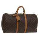 LOUIS VUITTON Monogram Keepall 55 Boston Bag M41424 LV Auth 138585-1