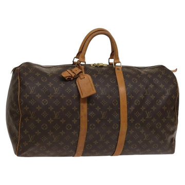 LOUIS VUITTON Monogram Keepall 55 Boston Bag M41424 LV Auth 138585